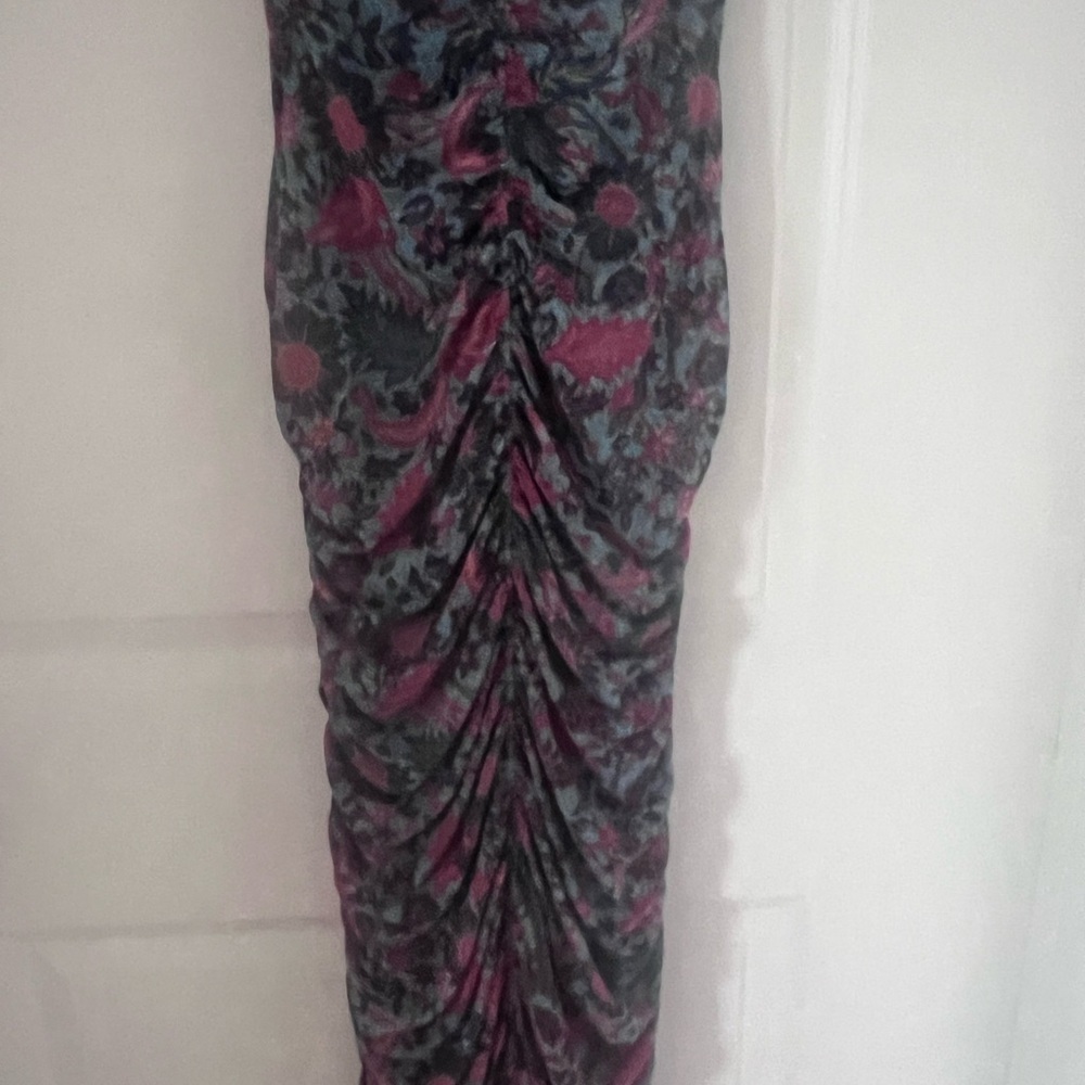 House of Harlow 1960 Pink and Blue Midi Dress Size Small - Picture 3 of 10